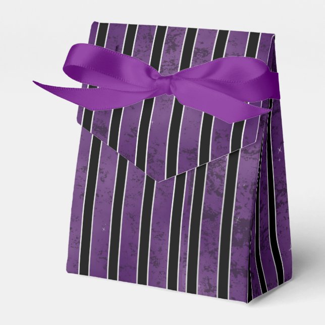 BALLOTINS PURPLE ARGENT ÉFFRAYANT HALLOWEEN STRIPES (Verso)
