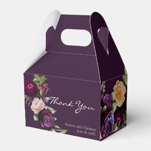 Ballotins Purple Dark Moody Elégant Mariage Floral
