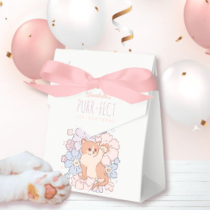 Ballotins Purr-fect Cute Cats Floral Girl 1er anniversaire