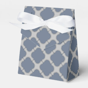 Ballotins Quatrefoil gris bleu