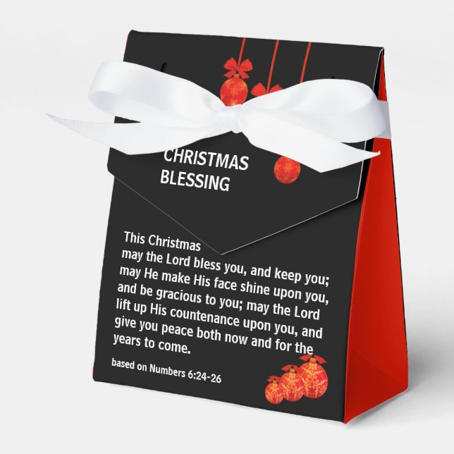BALLOTINS QUE LE SEIGNEUR VOUS BÉNISSE CHIFFRES 6 NOËL (Verso)