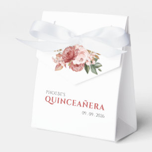 Ballotins Quinceanera 15e anniversaire rose floral botanique