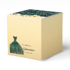 Quinceanera fleurons or vert robe merci