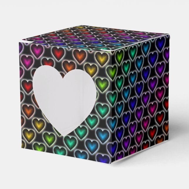 Ballotins Rainbow Hearts Motif Ballotin de coeur (Verso)