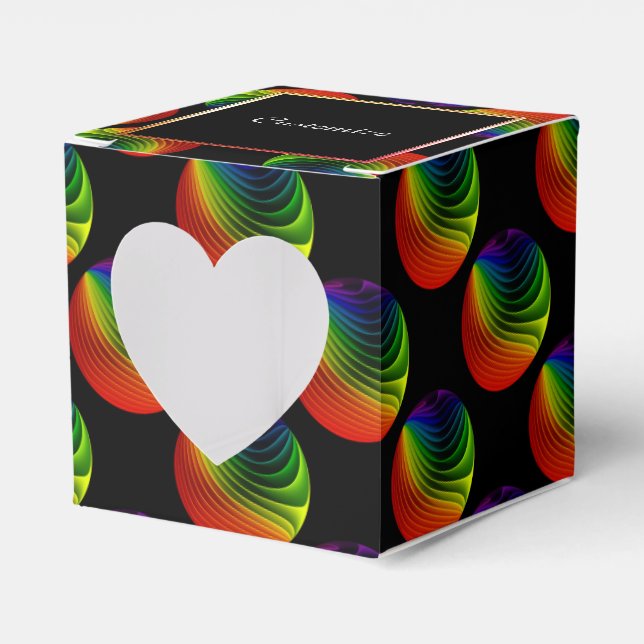 Ballotins Rainbow Twist Orbs Ballotin de coeur (Verso)
