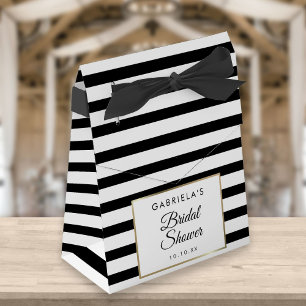 Ballotins Rayure Noir Et Blanc Élégant Mariage Cadeau