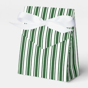 Ballotins Rayures vert-foncé et blanches de sucrerie