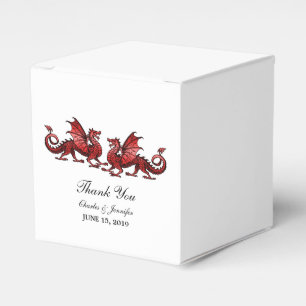 Ballotins Red Elegant Dragons Mariage Favor Boxes