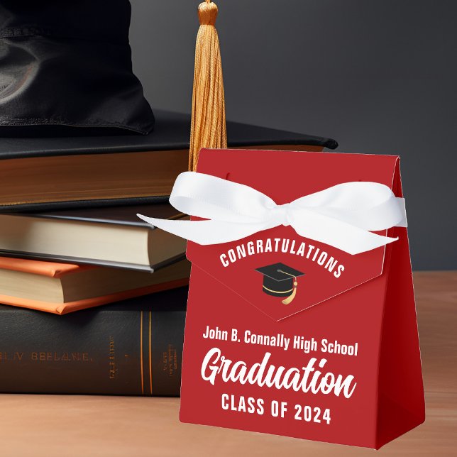 Ballotins Red Félicitations Graduate 2025 Graduation Party (Créateur téléchargé)