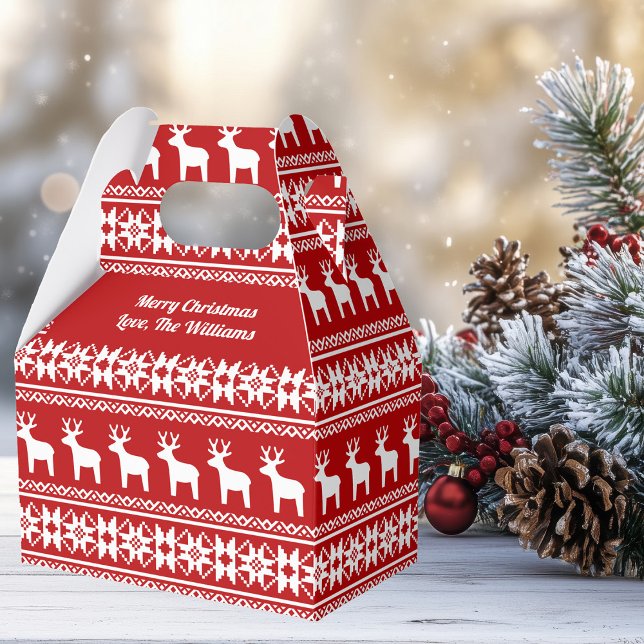 Ballotins Red Joyeux Noël Reindeen Fête des Flammes de Neige (Créateur téléchargé)