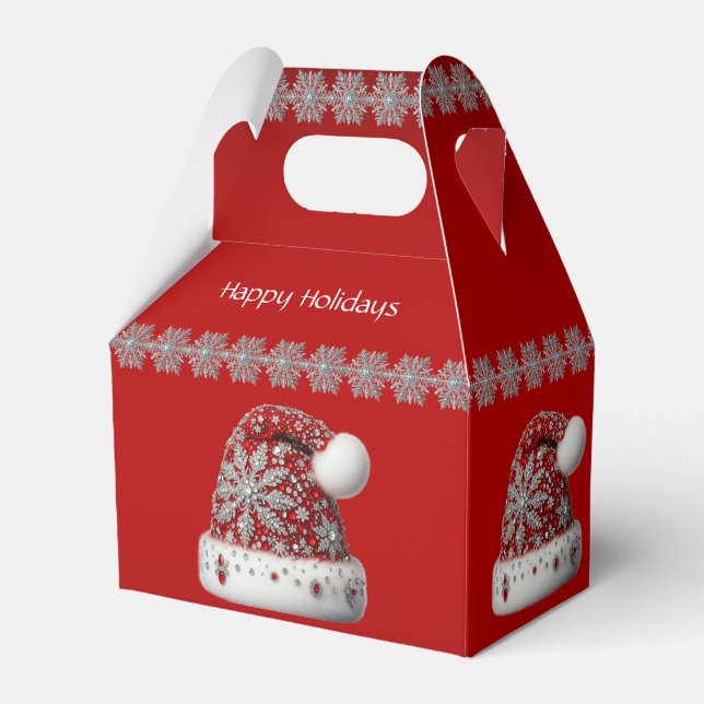 Ballotins Red Santa Hat Christmas Holiday Box (Verso)