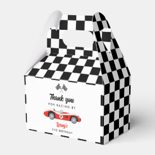 Ballotins Red Vintage Race Car Boy Fête d'anniversaire