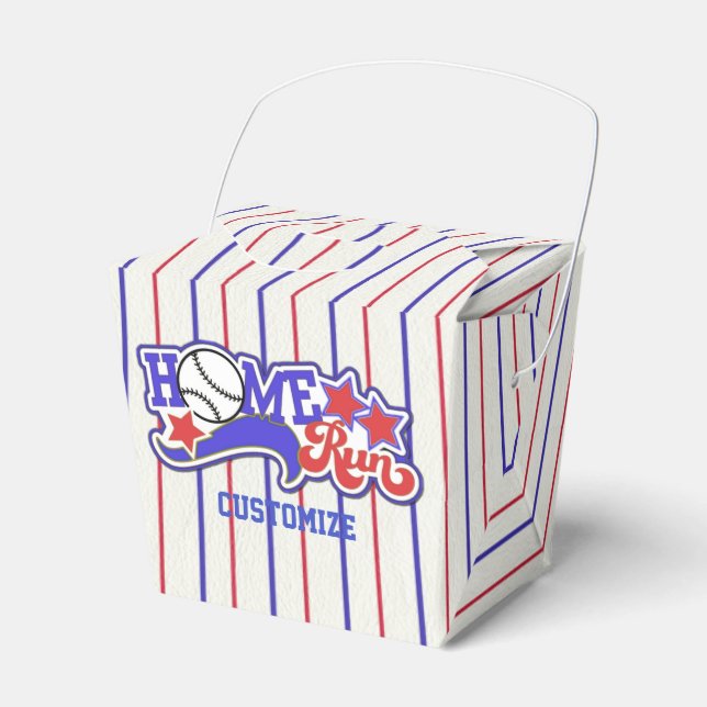 Ballotins Red White & Blue Home Run Baseball Striball Box (Verso)