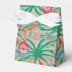 Ballotins Regard de toile de jute de palmier de Flamant rose