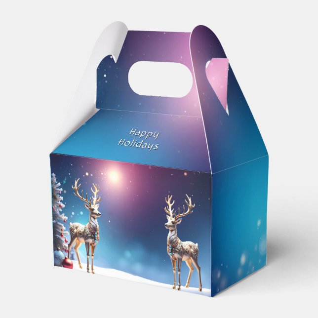 Ballotins Reindeer Bijoux Noël Boîte cadeau de Noël (Verso)