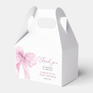 Ballotins Remerciement de Baby Shower avec un Ruban Rose Mod