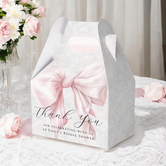 Ballotins Remerciement élégant pour Baby Shower rose (Créateur téléchargé)