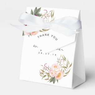Ballotins Remerciement pour Baby Shower Fleur Peach et Bourg