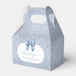 Ballotins Remerciements pour Baby Shower Garçon, Motif Flora