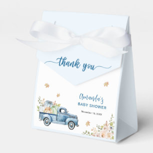 Ballotins Remerciements pour la Baby Shower Blue Farm Truck 