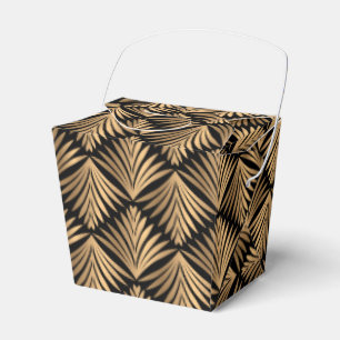 Ballotins Retro Black Gold Art Déco Gatsby Soirée de mariage