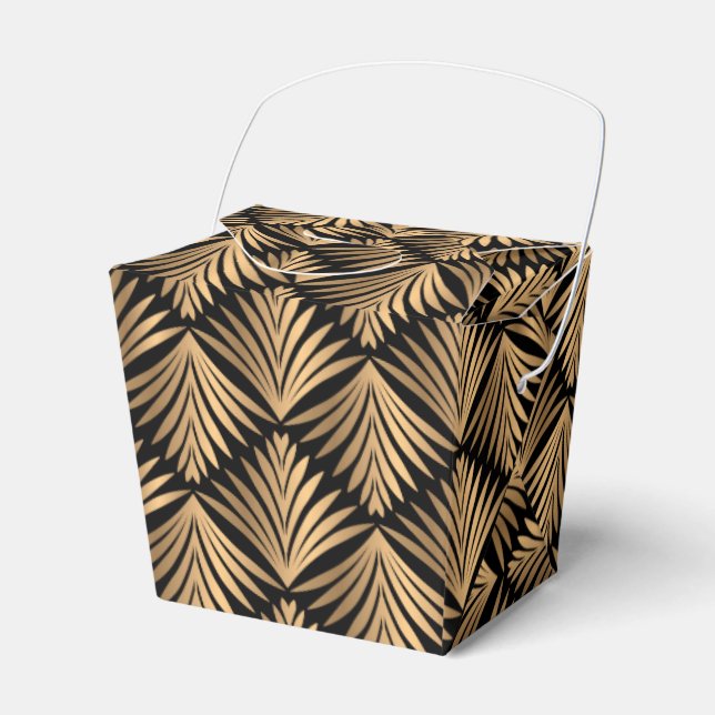 Ballotins Retro Black Gold Art Déco Gatsby Soirée de mariage (Verso)