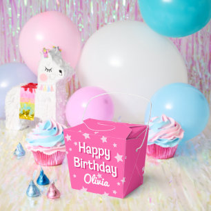 Ballotins Retro Pretty Rose Stars Joyeux anniversaire