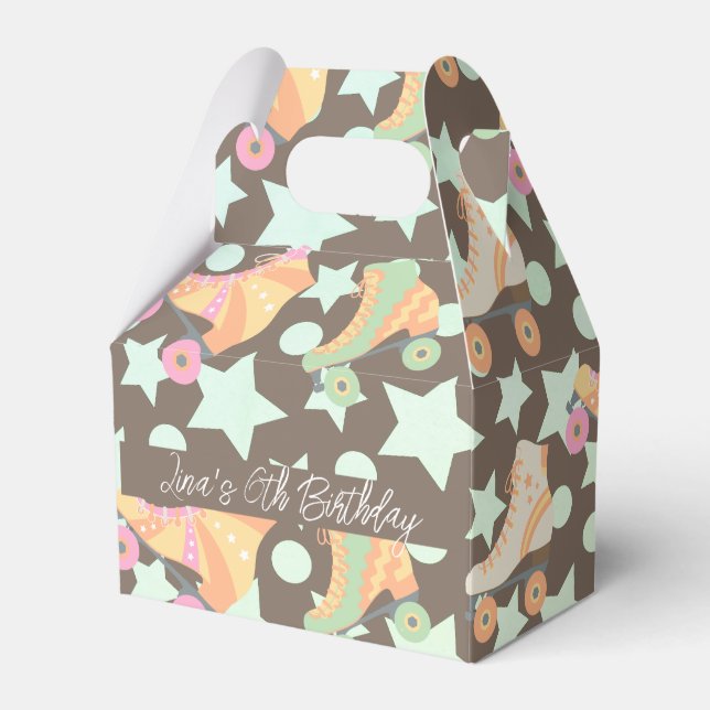 Ballotins Retro Rollerskate Anniversaire Patins Étoiles Brow (Verso)