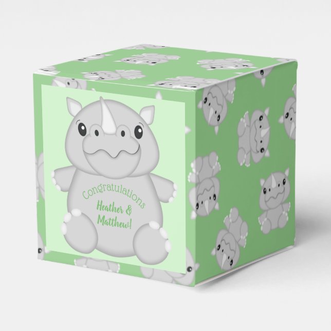 Ballotins Rhino Baby shower vert (Verso)