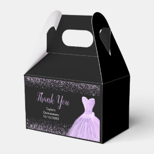 Ballotins Robe Faux Paillettes Violet Clair Quinceanera