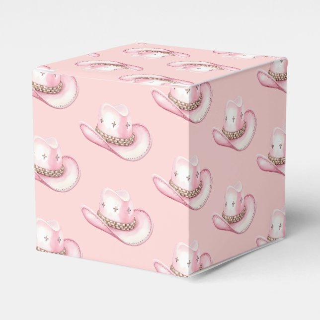 Ballotins Rodeo Cowgirl Casquette rose Baby shower (Verso)