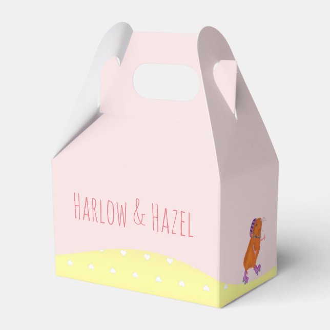 Ballotins Rollersking chien & cobaye fête boîte de faveur (Verso)