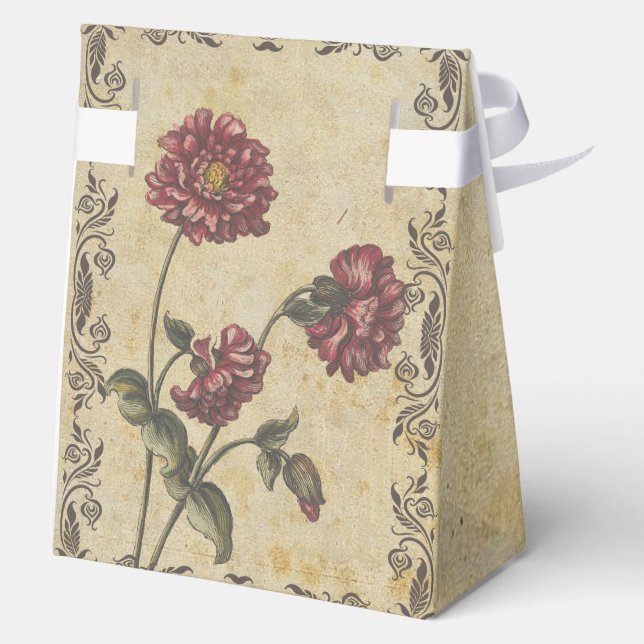 Ballotins Romance gothique Mariage Favor Boxes - Dark & Eleg (Verso)