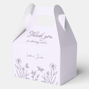 Ballotins Romantique élégant mariage floral mauve