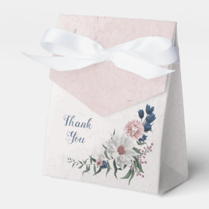 Ballotins Romantique rose blanc marine fleurs verdure mariag