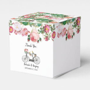 Ballotins Romantique Vintage Vélo Fleurs & Oiseaux Mariage