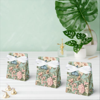 Ballotins Rose Bleu Floral & Papillon le Plus Doux
