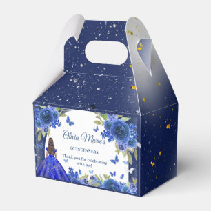 Ballotins Rose d'argent bleu Quinceanera Anniversaire