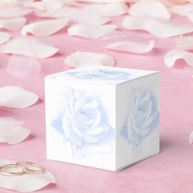 Ballotins Rose Design Mariage couleur bleu (Mariage)