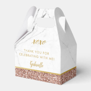Ballotins Rose Gold Pink Parties scintillant Marble Party