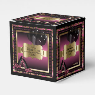Ballotins Rose, Noir & Or Metallic - 00e anniversaire