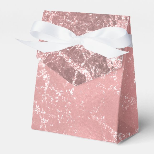 Ballotins Rose Or rose moderne tendance glam marbre chic (Verso)