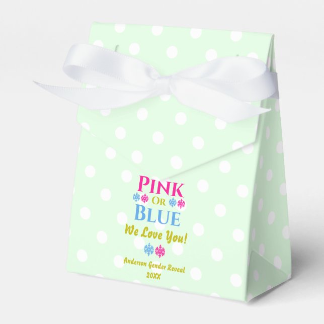 Ballotins Rose ou Bleu, On T'Aime! Révélation Du Sexe (Verso)