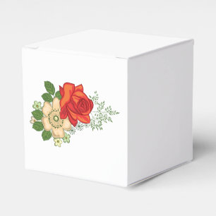Ballotins Rose rouge et marguerites
