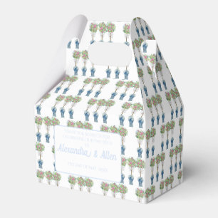 Ballotins Rose Topiary Bleu et Blanc Ginger Jar Mariage