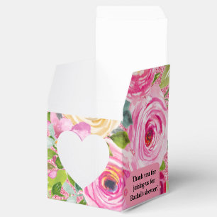 Ballotins Roses d'aquarelle en Parties scintillant rose Pers