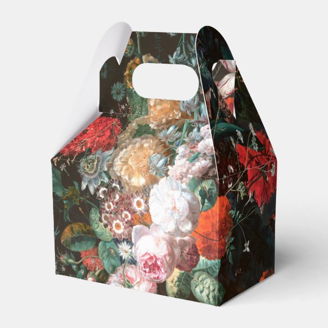 Ballotins Roses floral foncé peinture Ballotin d'art (Verso)