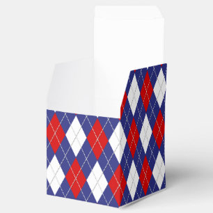 Ballotins Rouge, Blanc, Bleu Jacquard 2 PARTIES BOX, boîte c