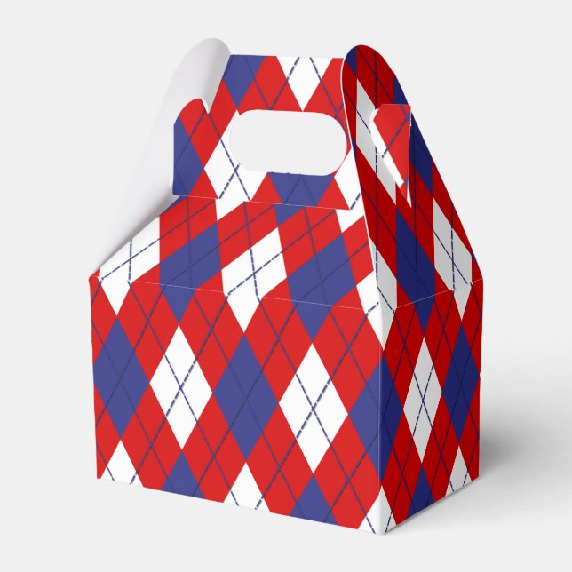 Ballotins Rouge, Blanc, Jacquard bleu 1 BALLOTIN (Verso)