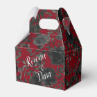 Rouge et noir Rose gothique mariage Favor Box